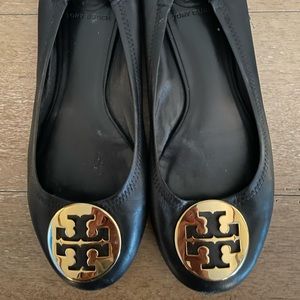 Tory Burch Flat, black with gold